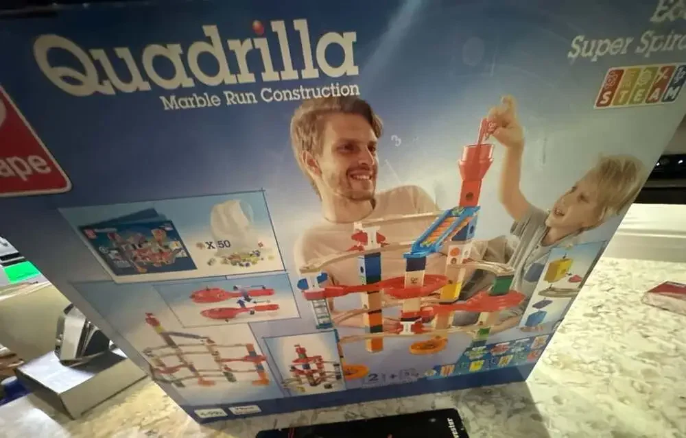 Hape Quadrilla Super Spirals Marble Run Construction E6024
